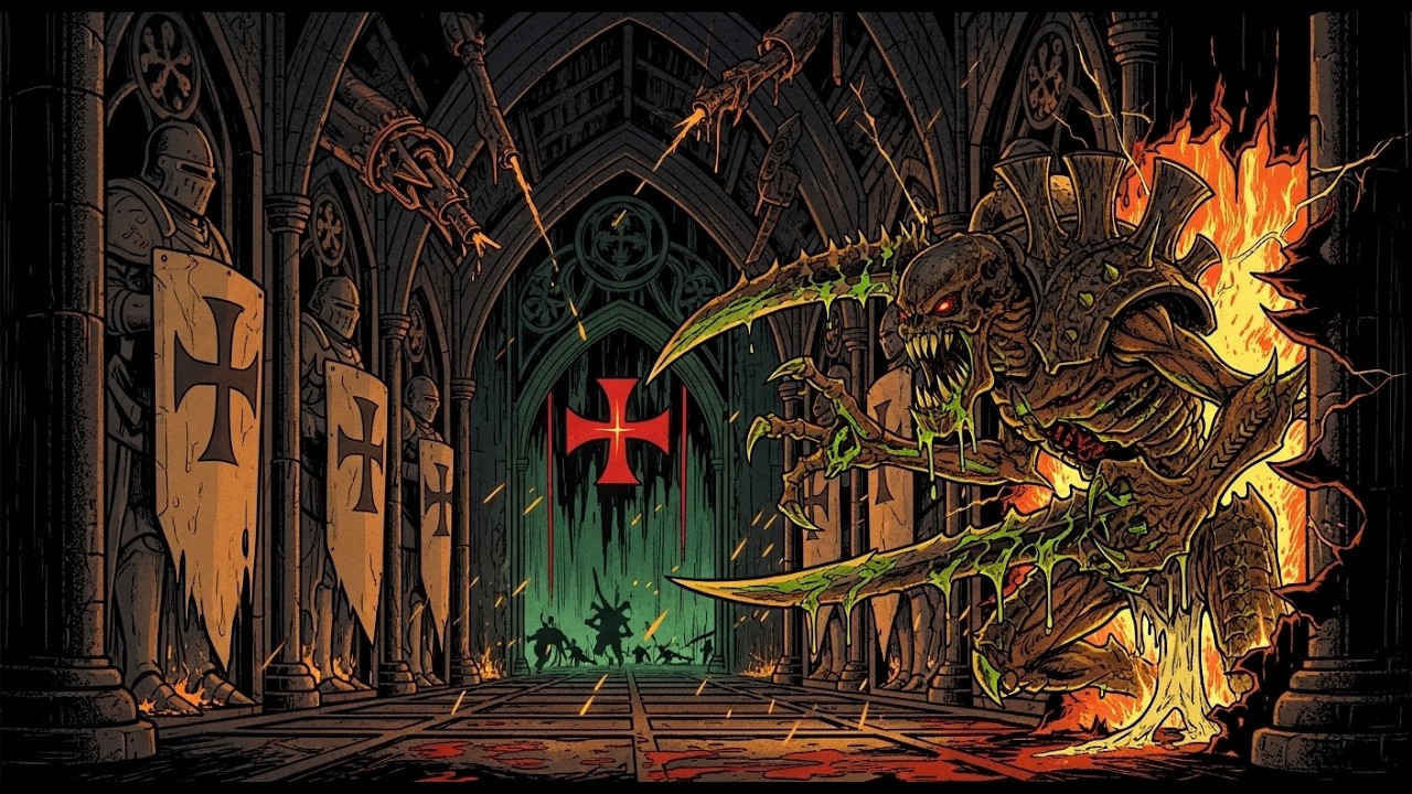 When Tyranids Invade a Black Templar Crusade Fleet in Warhammer 40K