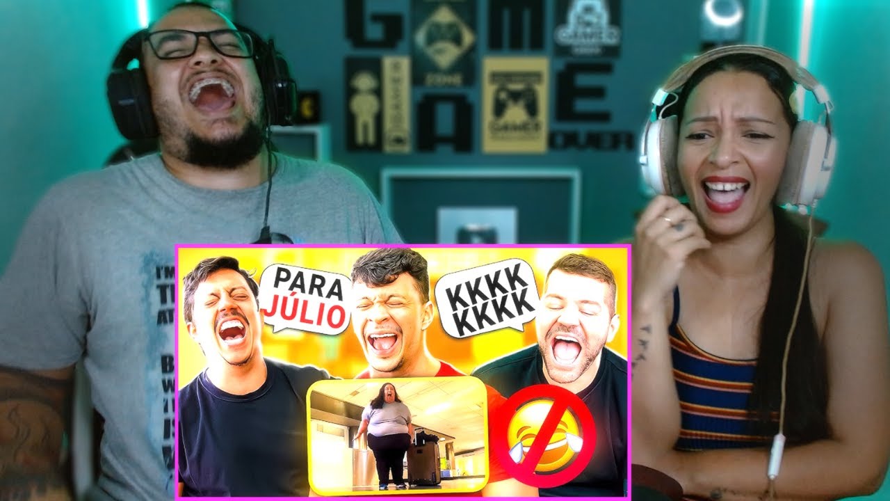REAGINDO AO TENTE NÃO RIR PROIBIDÃO DOS HUMORISTAS #2😂(ft. Renato Albani & Victor Sarro)