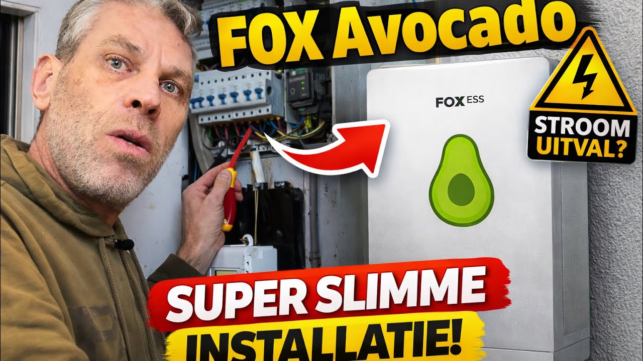 Fox Avocado installeren mét EPS Backup ⚡ Hele huis noodstroom + slim tegen terugleverboete!