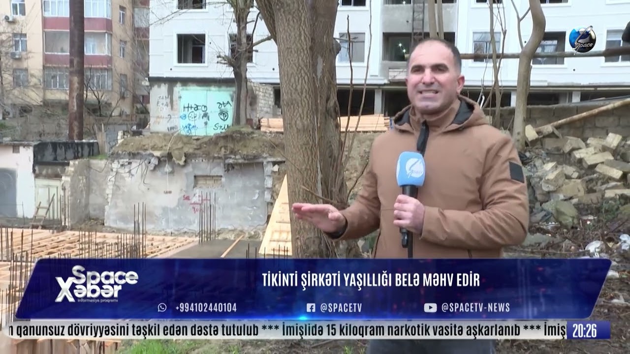 TİKİNTİ ŞİRKƏTİ YAŞILLIĞI BELƏ MƏHV EDİR