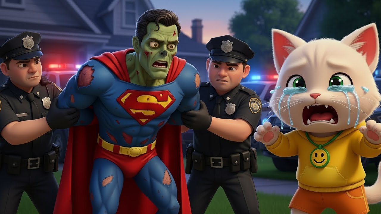 😱OMG🐾 When a Zombie Superman Breaks Into the House — What Did the Kitten Do? | MiMi Cat Story