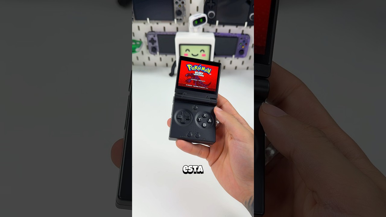 La MINI GAMEBOY m&aacute;s viral la miyoo mini flip #consolaportatil #miyoominiflip #gameboy #pokemon