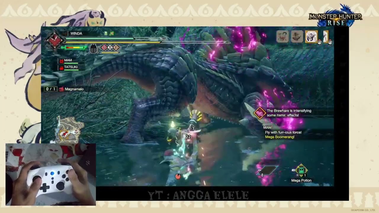 GAMEPAD GAMEPLAY MONSTER HUNTER RISE [ REXUS ASTA GX150🔥 ]