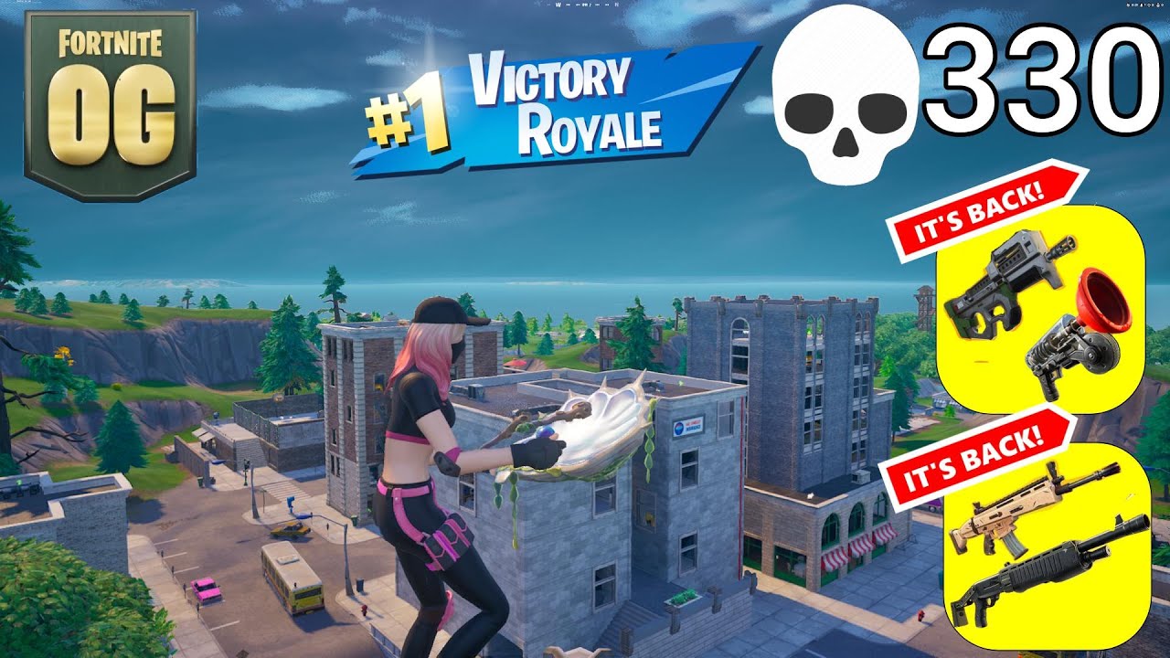 330 Elimination Solo Vs Squads Gameplay (Fortnite OG Reload)