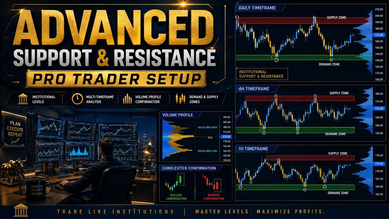 Advanced Support & Resistance Strategy | Pro Trader Techniques DAY 29