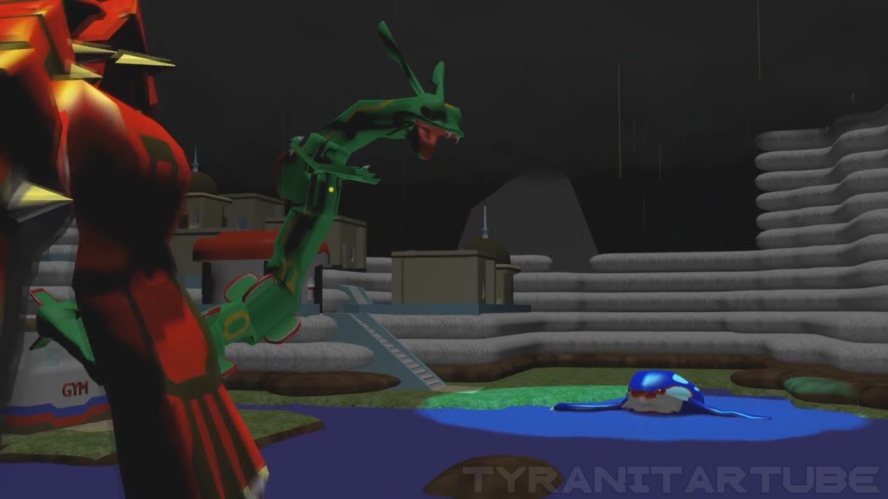 (2013) Pokemon Ruby and Sapphire Remake: Kyogre vs. Groudon vs. Rayquaza Cutscene | Concept