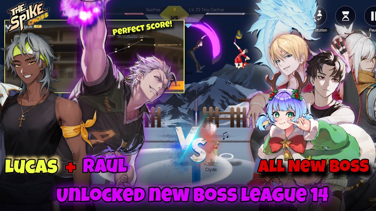 Unlocked New Boss League 14 - The Spike Volleyball Cross