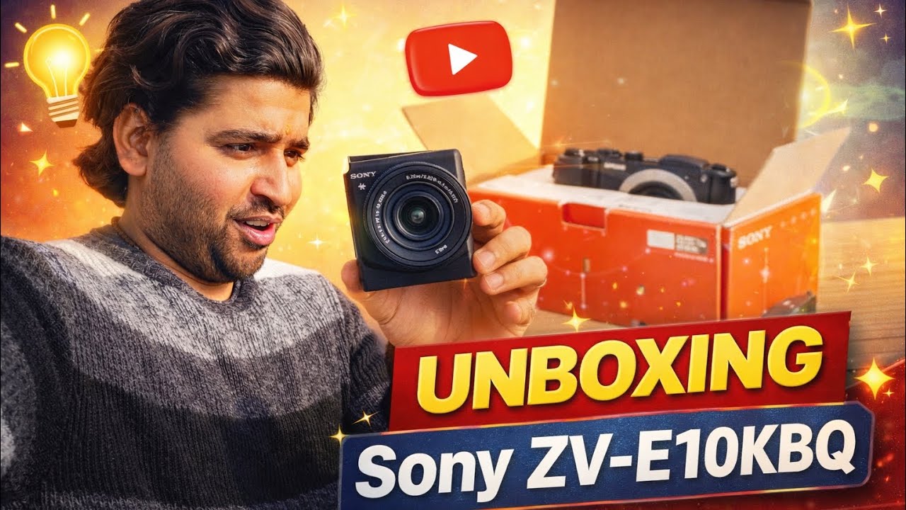 Sony ZV-E10KBQ Unboxing 🔥 Best Camera for YouTubers? | First Look