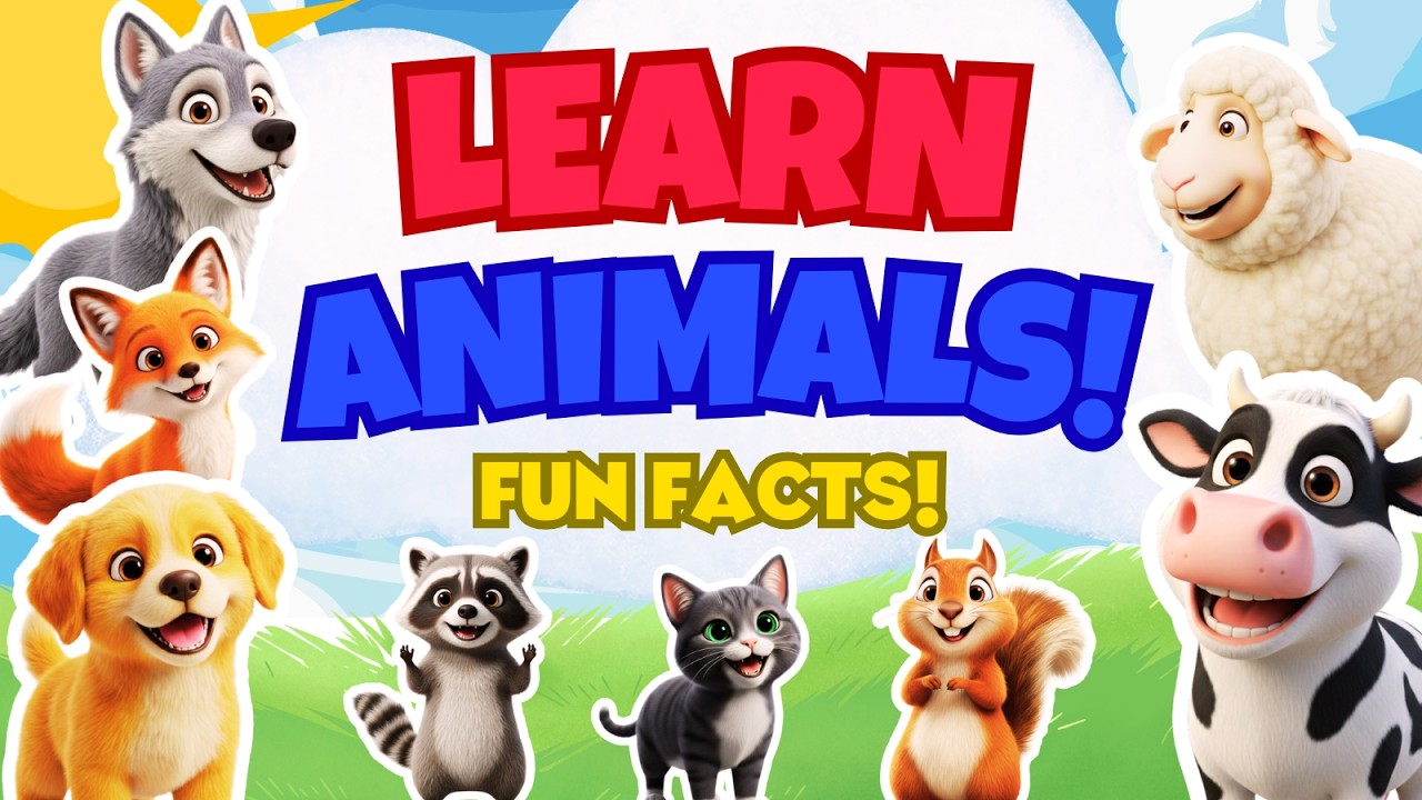 Animal Names & Fun Facts! 🦁 Learn Animals for Kids | 🧒🏻