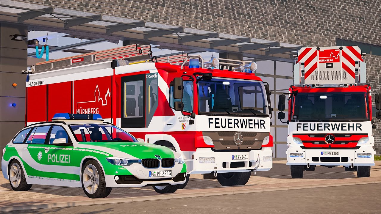 Emergency Call 112 – Nürnberg Fire Brigade & Ambulance Longplay | 1-Hour Emergency Simulation 4K