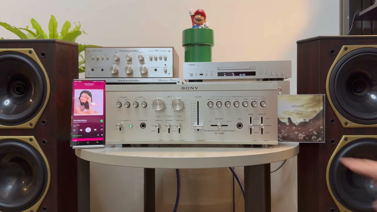 Sony TA-1150D integrated amplifier sound demo
