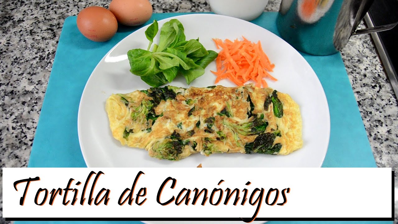Tortilla de Canónigos. Las Recetas del Hortelano