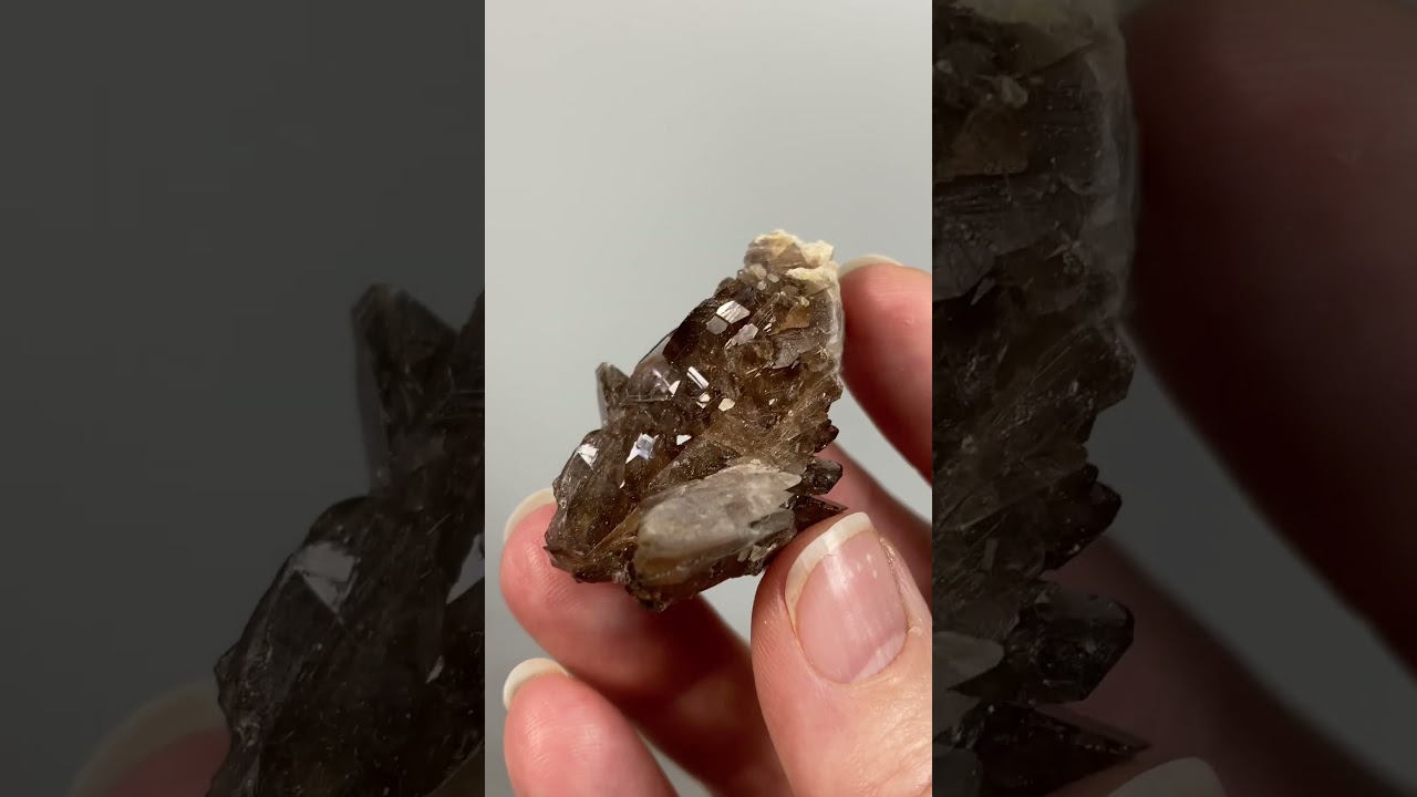 Axinite Crystal Cluster