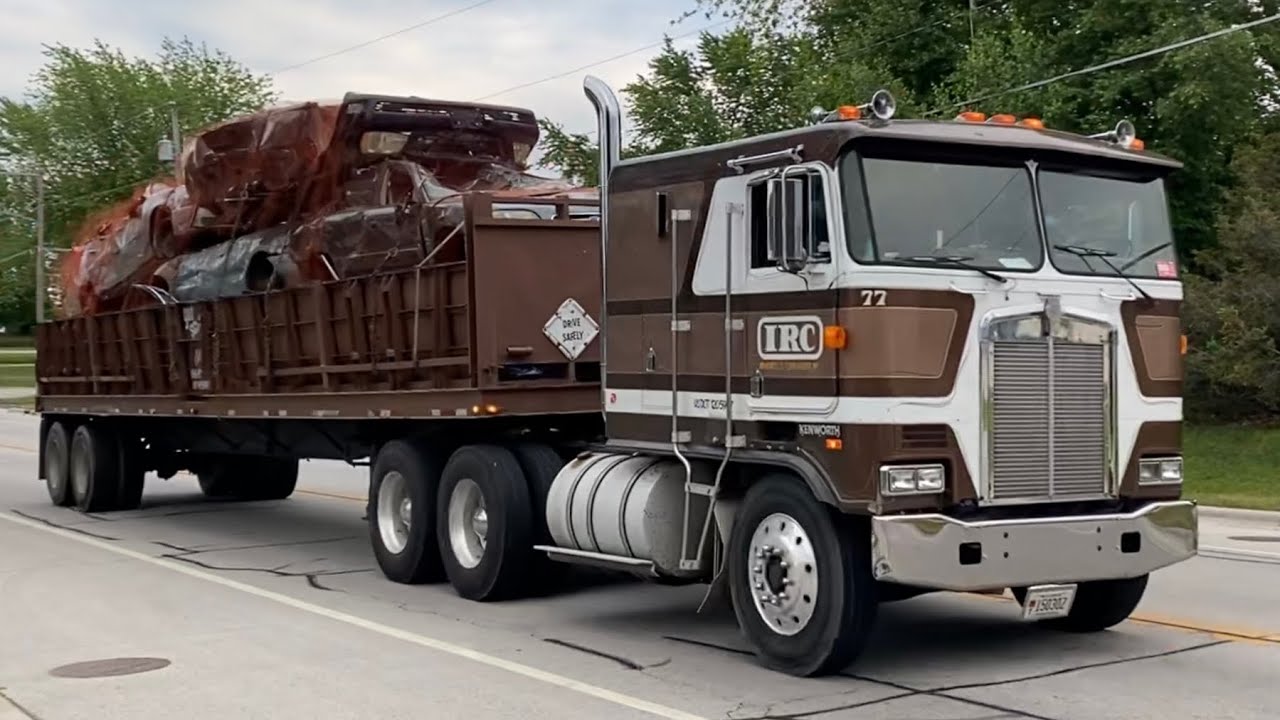 Truck Spotting Featuring Beautiful Kenworth K100 and Largecars!