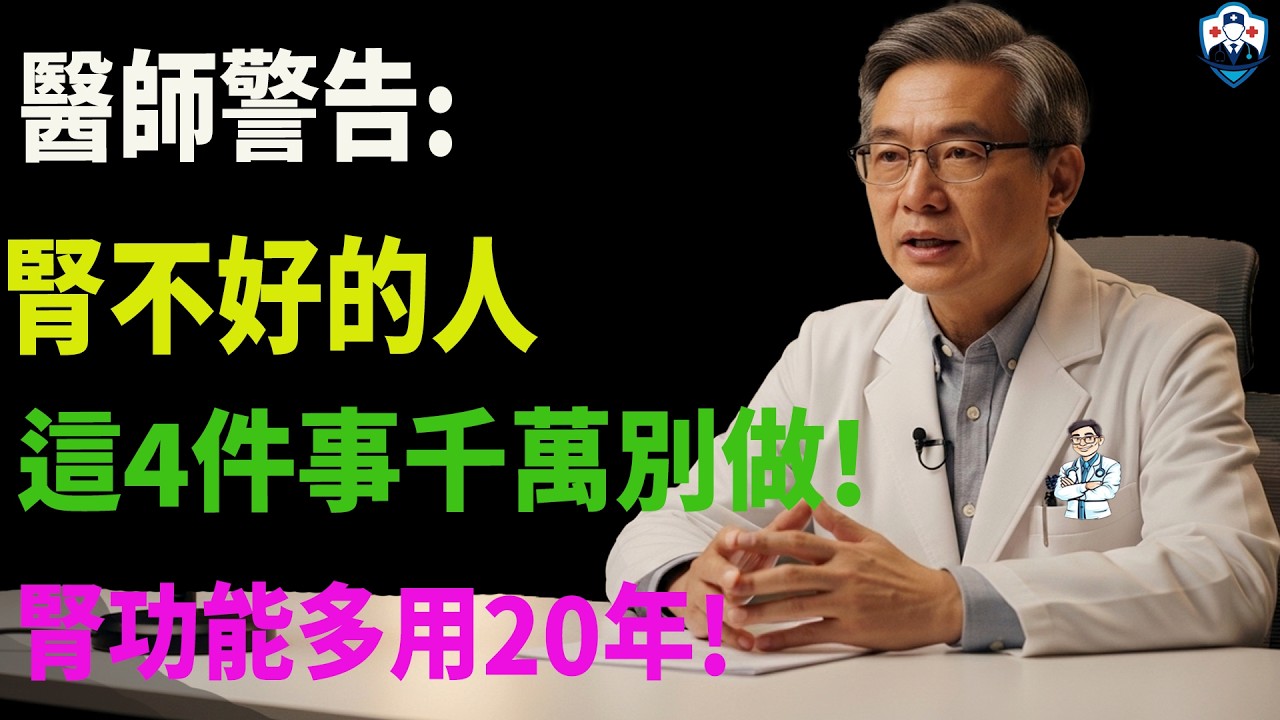 腎臟最怕你做這 4 件事！哪怕只沾上一件，都是在加速腎衰竭！特別是第 2 件，很多人以為是養生，其實是在給腎臟餵毒！