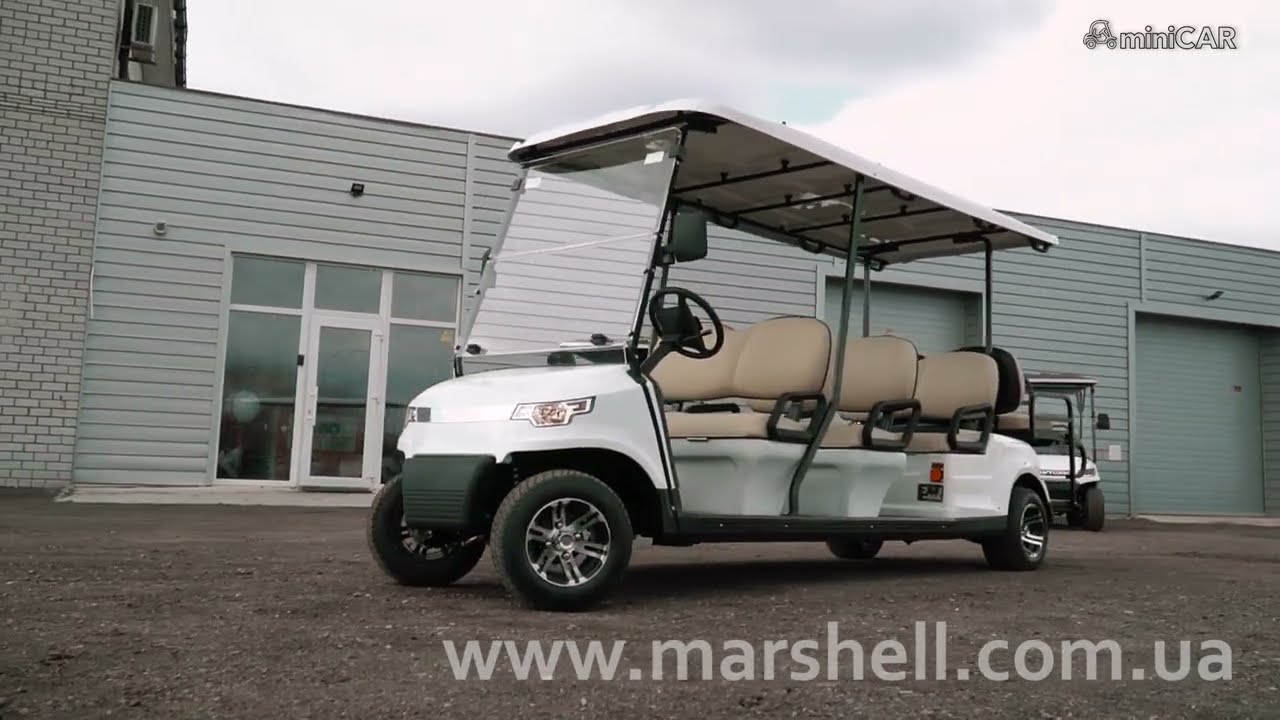 Электрический гольфкар для перевозки пассажиров Marshell DG-С6+2-8
