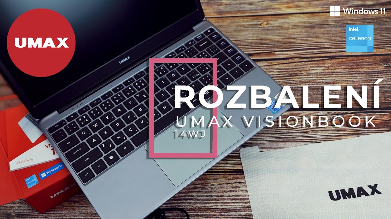 Rozbalení notebooku UMAX Visionbook 14WJ / 14,1