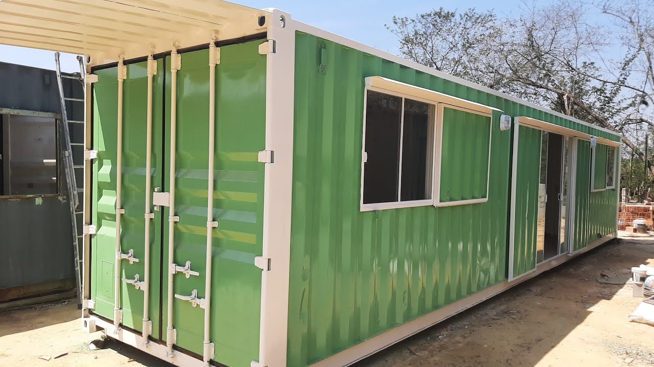 Casa container 30m2, com dois quartos, wc, sala e cozinha, PREÇO NO VIDEO! Azul Containers