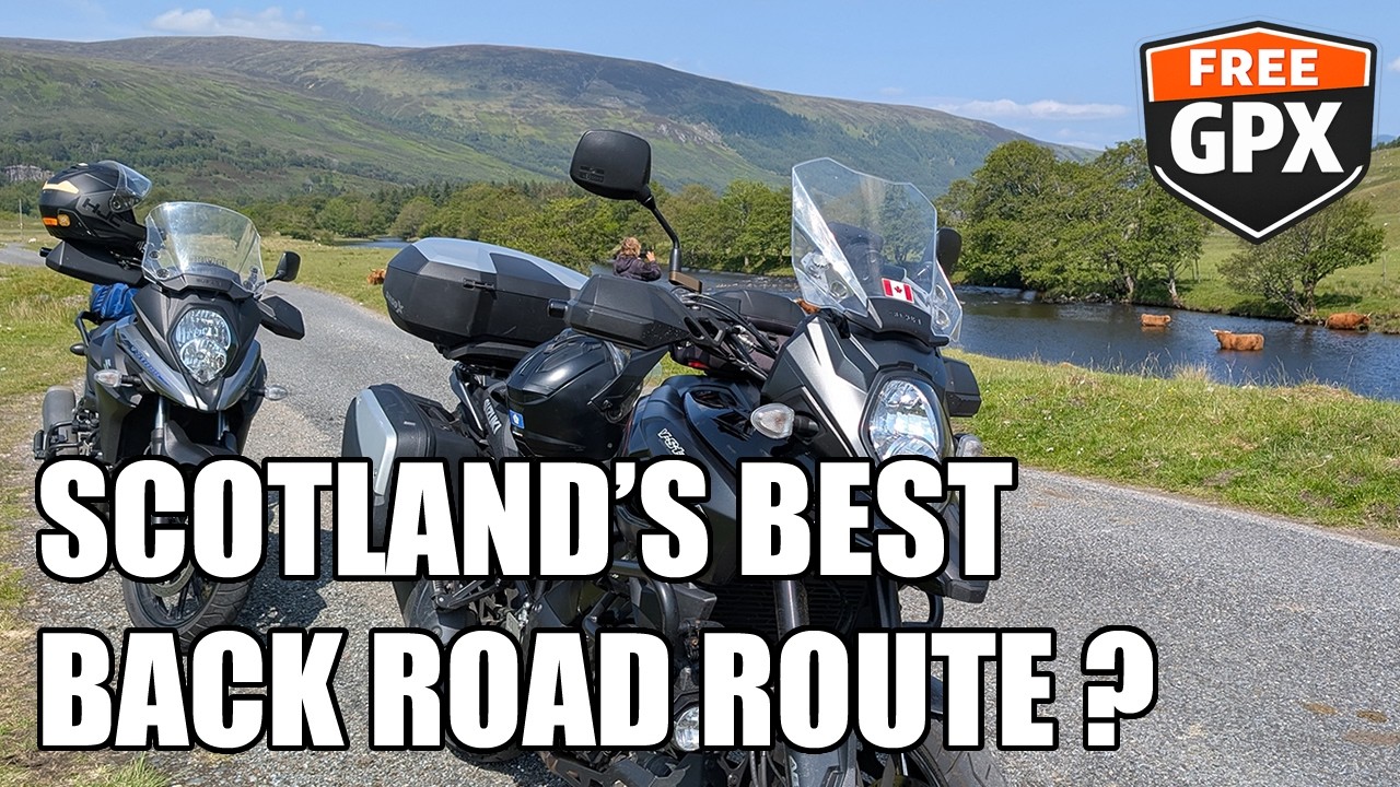 Probably the best back road route we've ever ridden - Glen Lyon Crieff Little Leaf