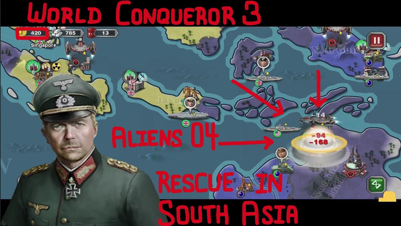 RESCUE IN SOUTH ASIA - World Conqueror 3 - Aliens 4