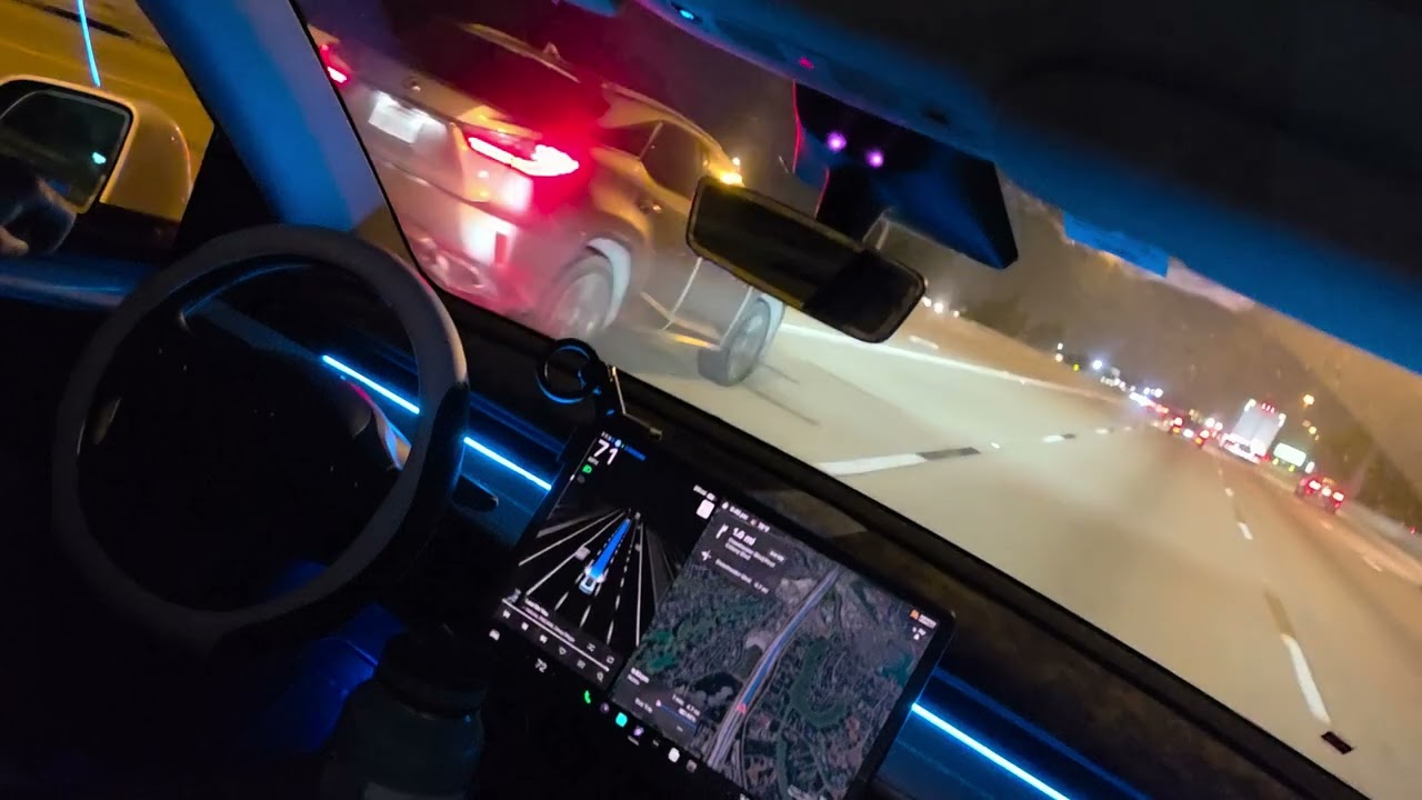 Tsla Full Self Driving from Pickleball to home