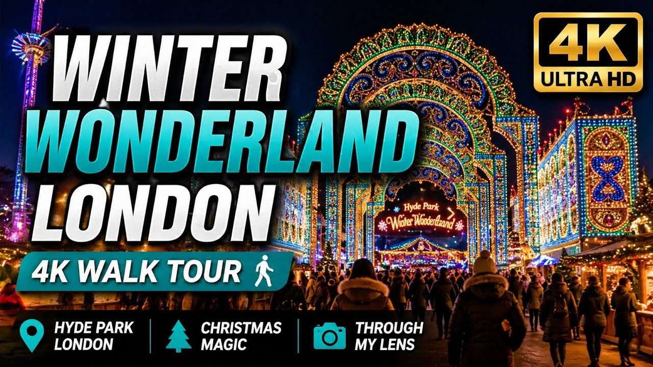 WINTER WONDERLAND LONDON – 4K WALK TOUR