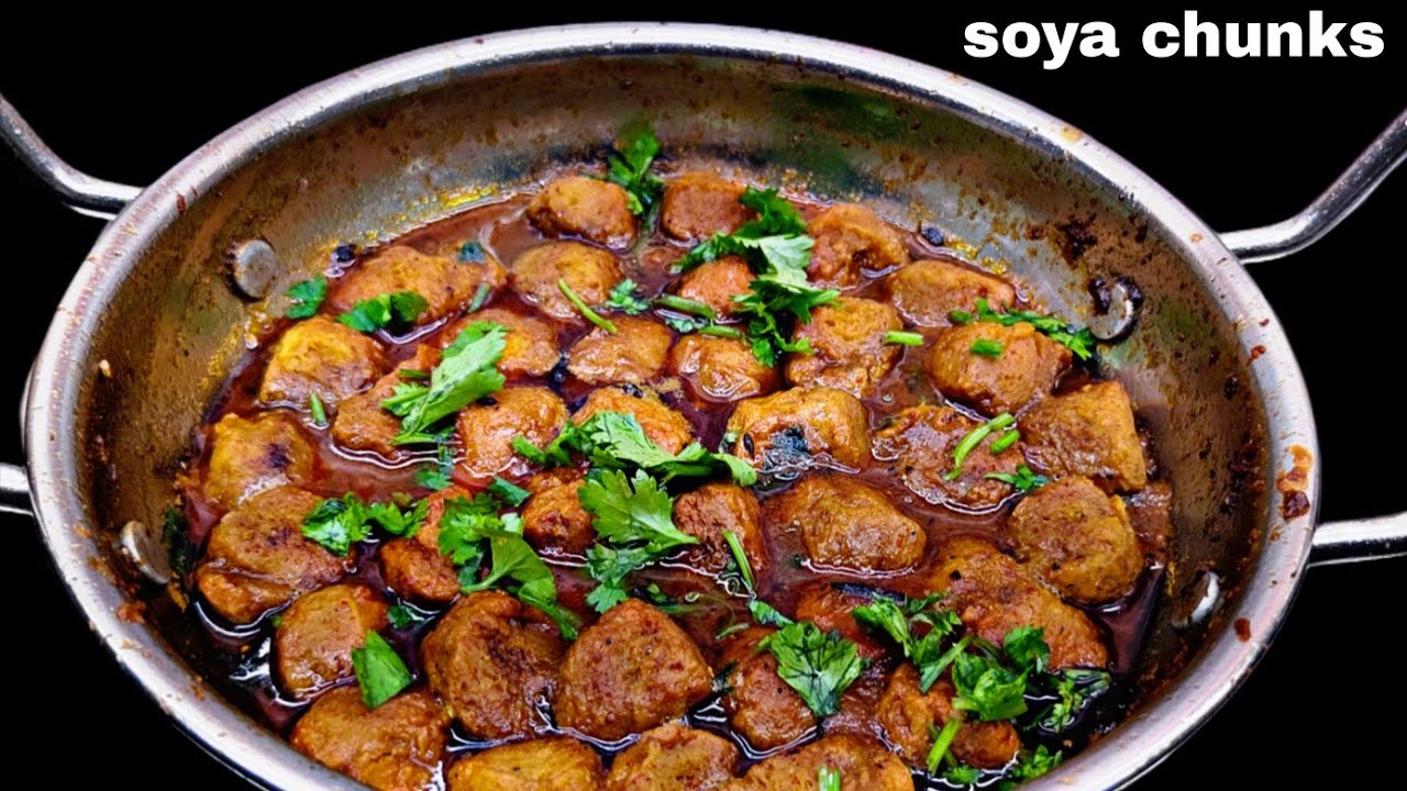 सोयाबीन की ऐसी रेसिपी बनाओगे तो उंगलियां चाटते रह जाओगे | Soyabean chunks recipe | Soya chunks curry