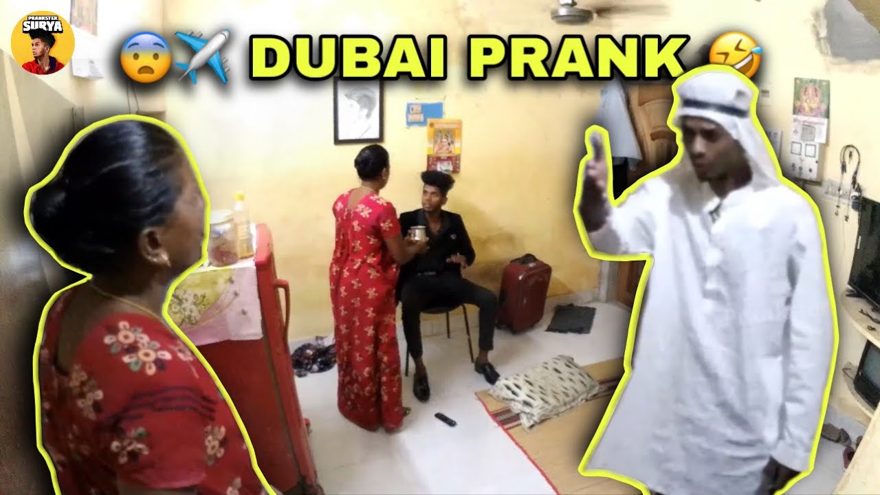 😨✈️DUBAI PRANK🐪ON MOM🤣 | Tamil Prank | Prankster Surya |