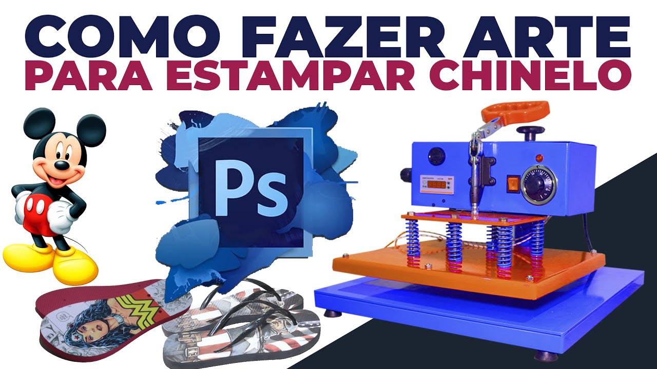 Como Fazer Artes para Estampar Chinelos