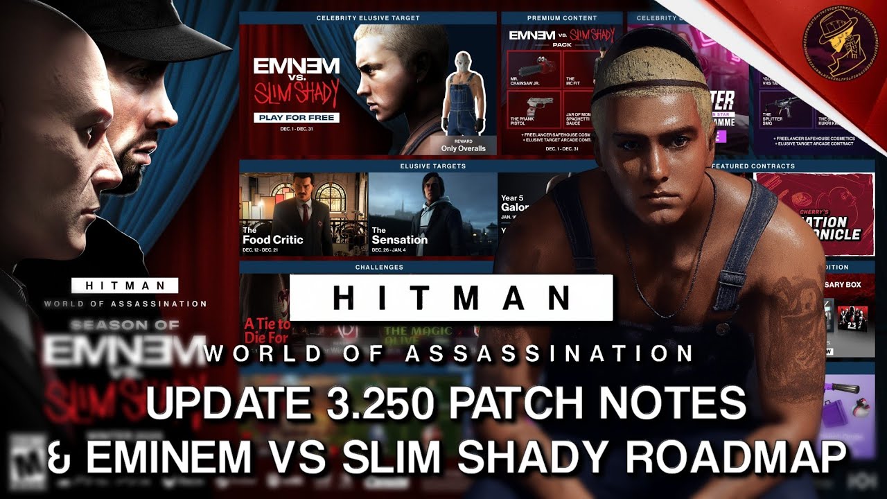HITMAN Update | Season of Eminem Vs Slim Shady Roadmap & Patch Notes 3.250