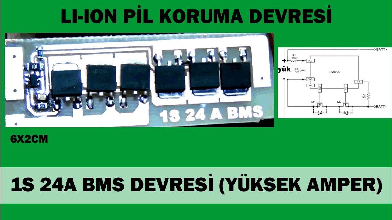 1S 24 AMPER BMS DEVRESİ