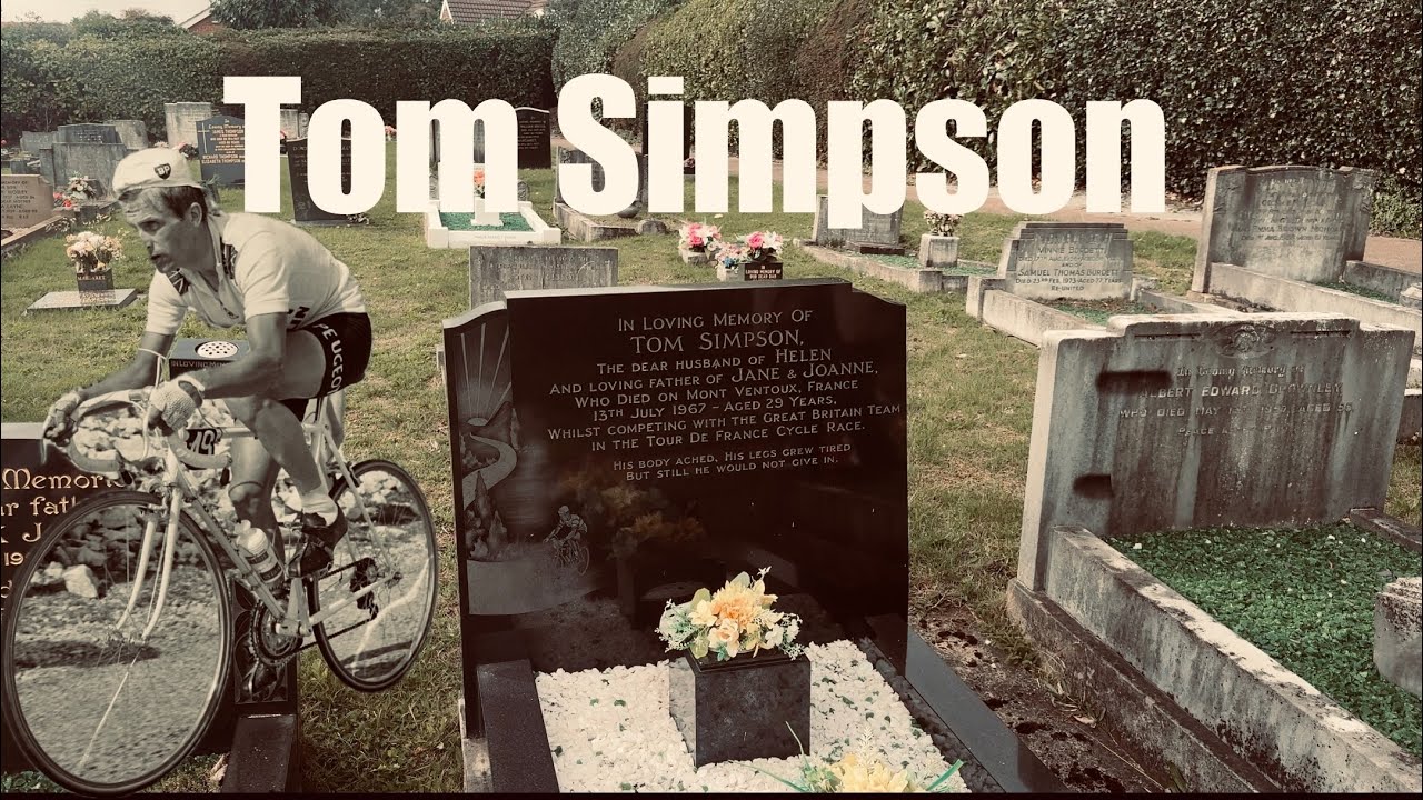 British cyclist & Tour de France rider, Tom Simpson&rsquo;s grave