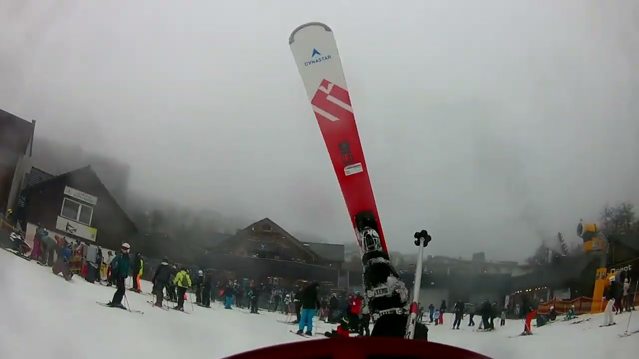 Eerste keer skiën in winterberg