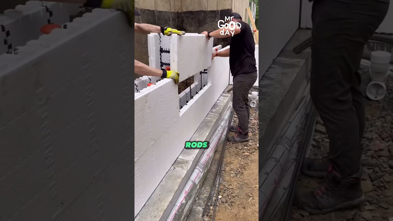 ICF Technology How Polystyrene Can Build Stronger Houses #shorts