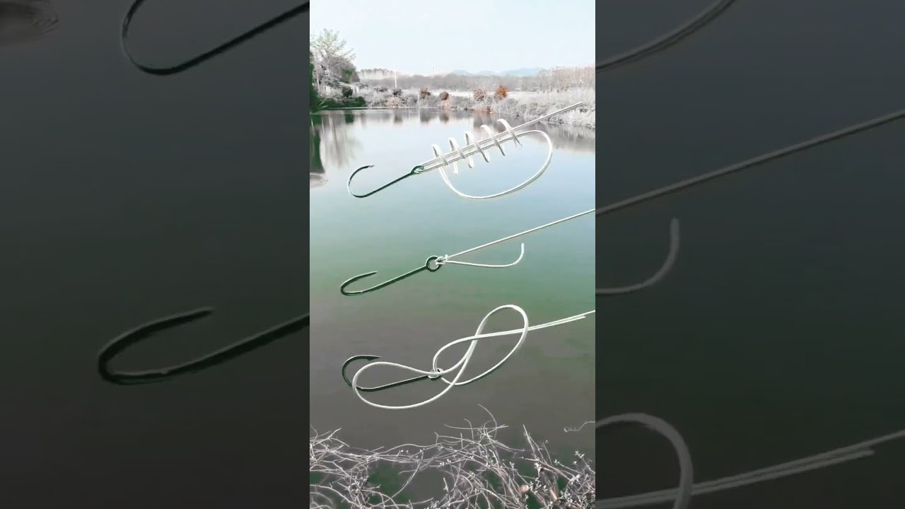 Fishing Hook Fitting With Thread #fishingmethods #shorts