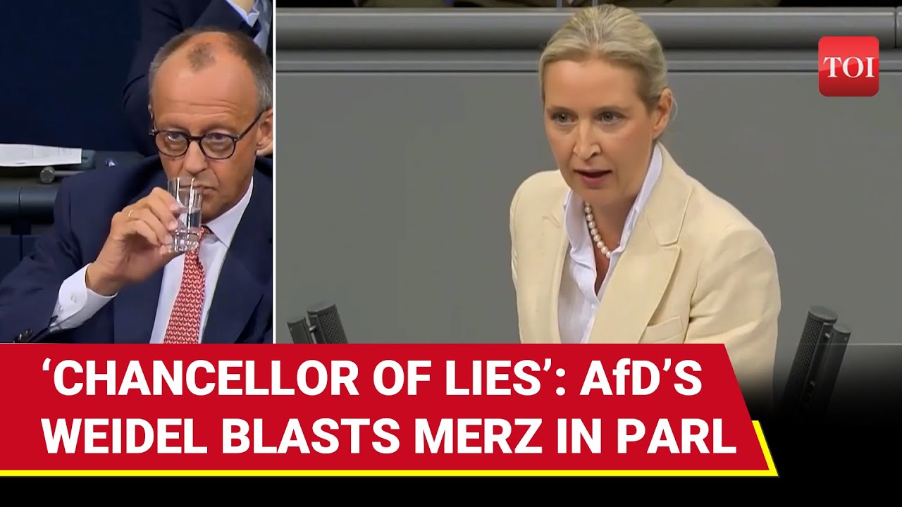 ‘Germany Broke, Stop Helping Ukraine': AfD’s Alice Weidel Blasts ‘Chancellor Of Lies’ Merz | Watch