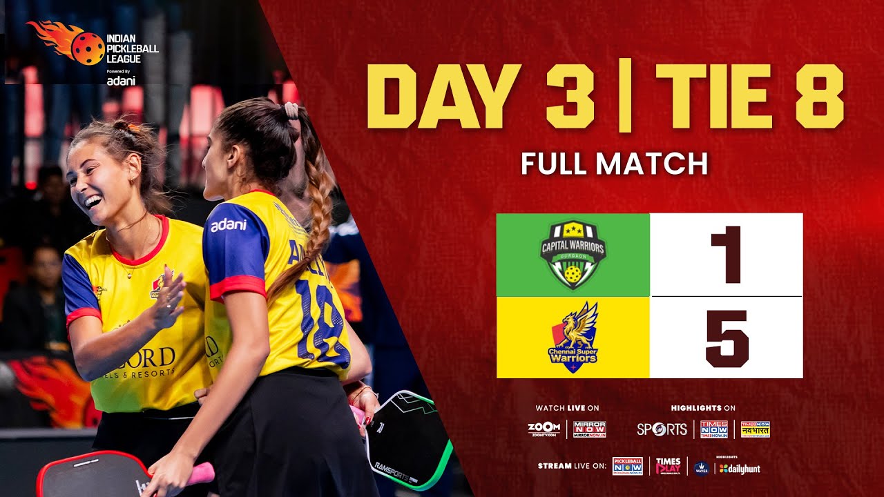 IPBL Tie 8 Full Match | Capital Warriors Gurgaon vs Chennai Super Warriors | 1&ndash;5