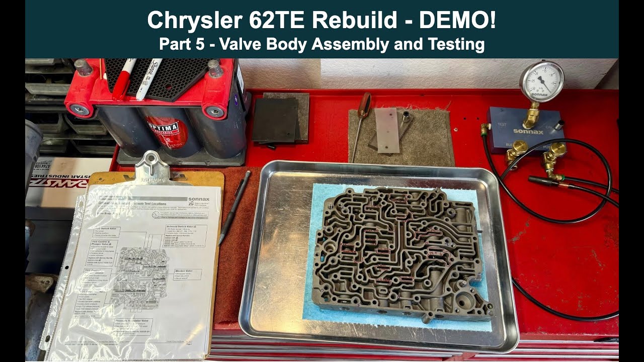 62TE Demo Assembly Part 5  - Valve Body Rebuild and Testing