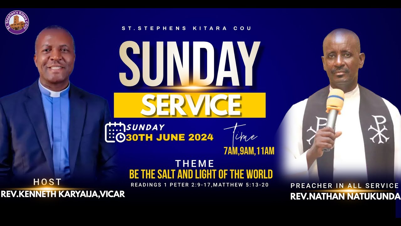 RUNYAKITARA SERVICE - PREACHER: REV.NATHAN NATUKUNDA ASSOC VICAR