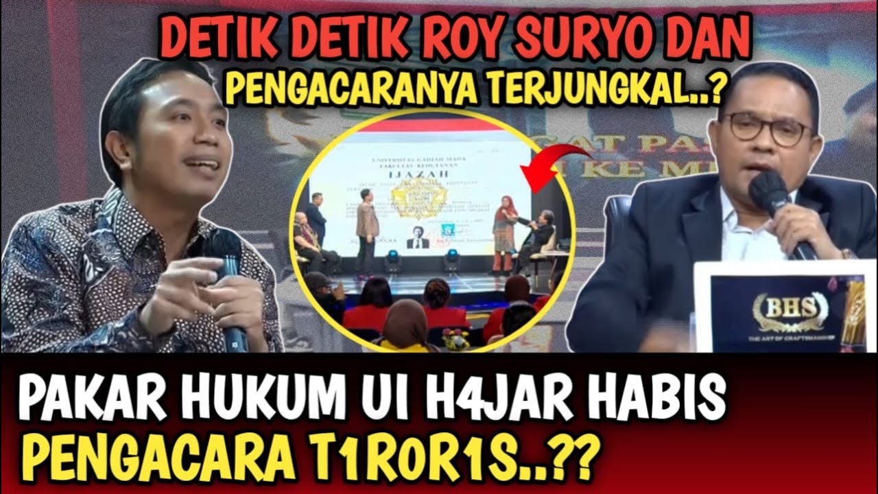 CERDAS,, PAKAR HUKUM UI INI H4JAR HABIS HABISAN PENGACARA RRT ? ROY SURYO PUN TERJUNGKAL DI DEBAT..?
