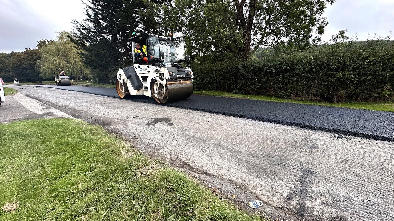 Resurfacing Works-Leckhampton Lane, Shurdington, Cheltenham Day 3