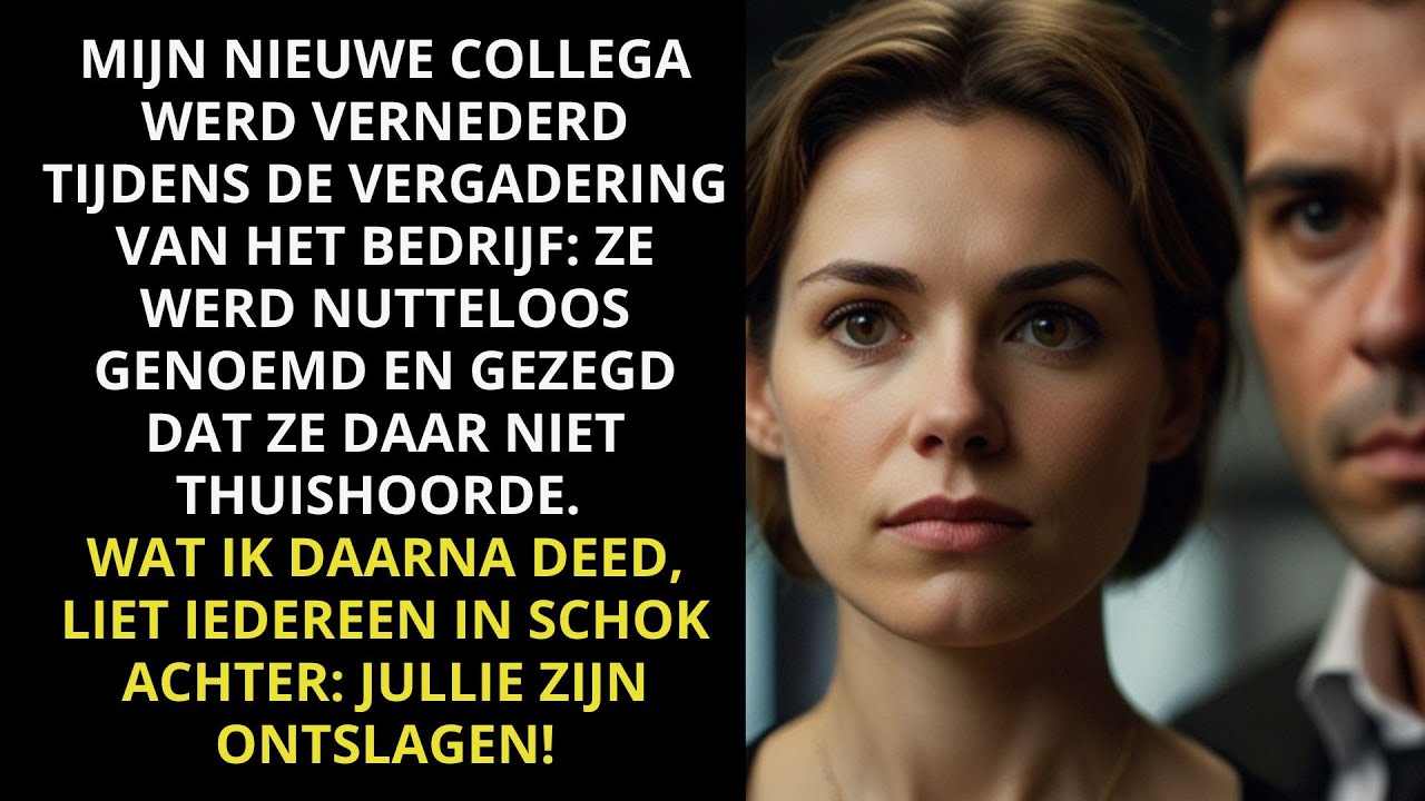 JULLIE HOREN HIER NIET. IK ZEI: JULLIE ZIJN ALLEMAAL ONTSLAGEN.