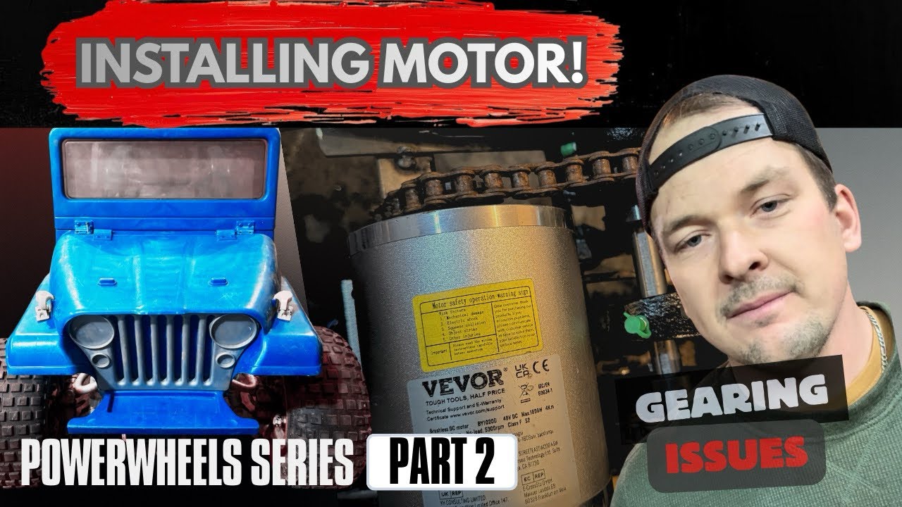 Powerwheels build part 2! Installing motor! #build #motor #electric #powerwheels #series