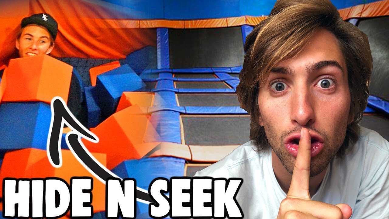 HIDE AND SEEK IN WORLDS LARGEST TRAMPOLINE PARK! (SKYZONE)