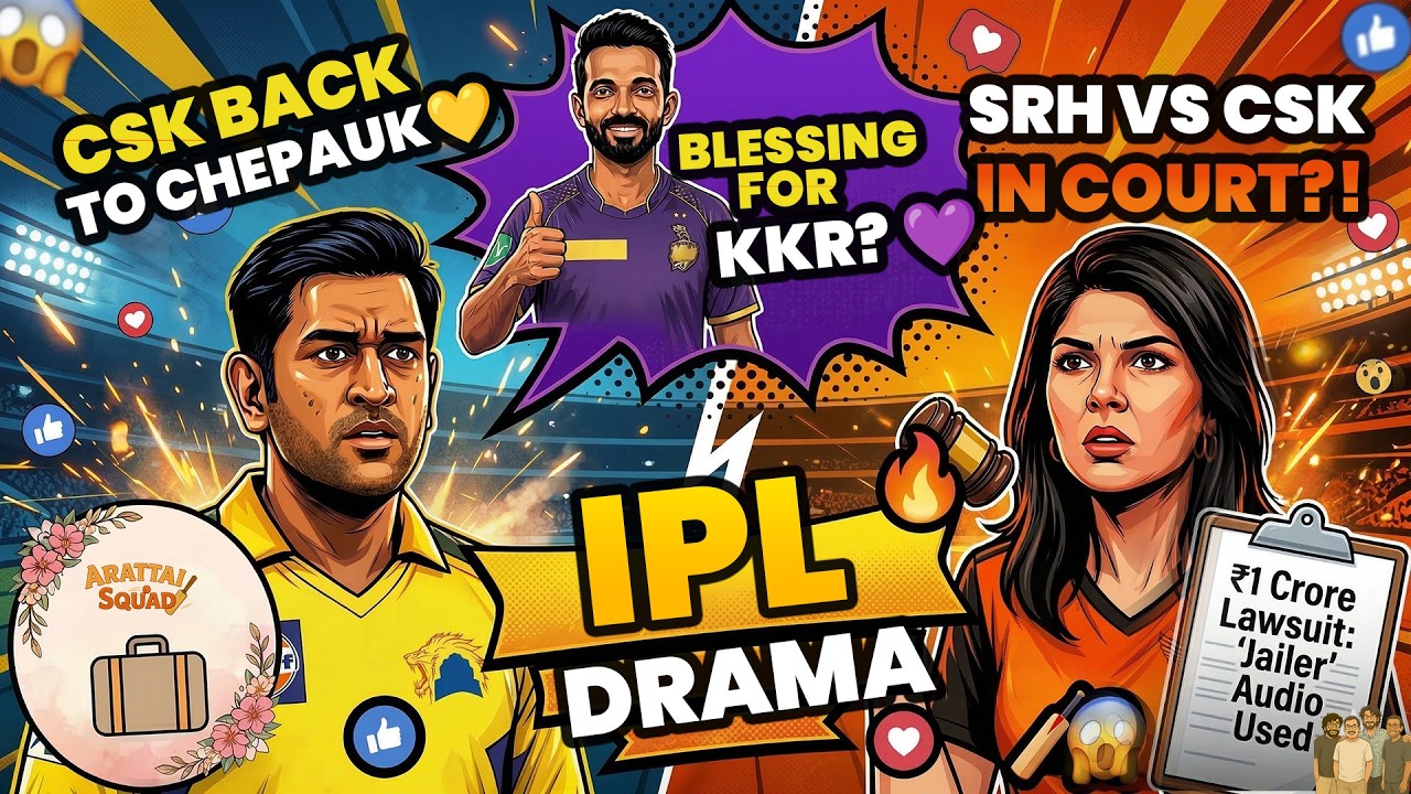 IPL Chaos Drama Begins 👀 KKR Captain Qs? | CSK Camp Shift | SRH takes CSK to Court?!