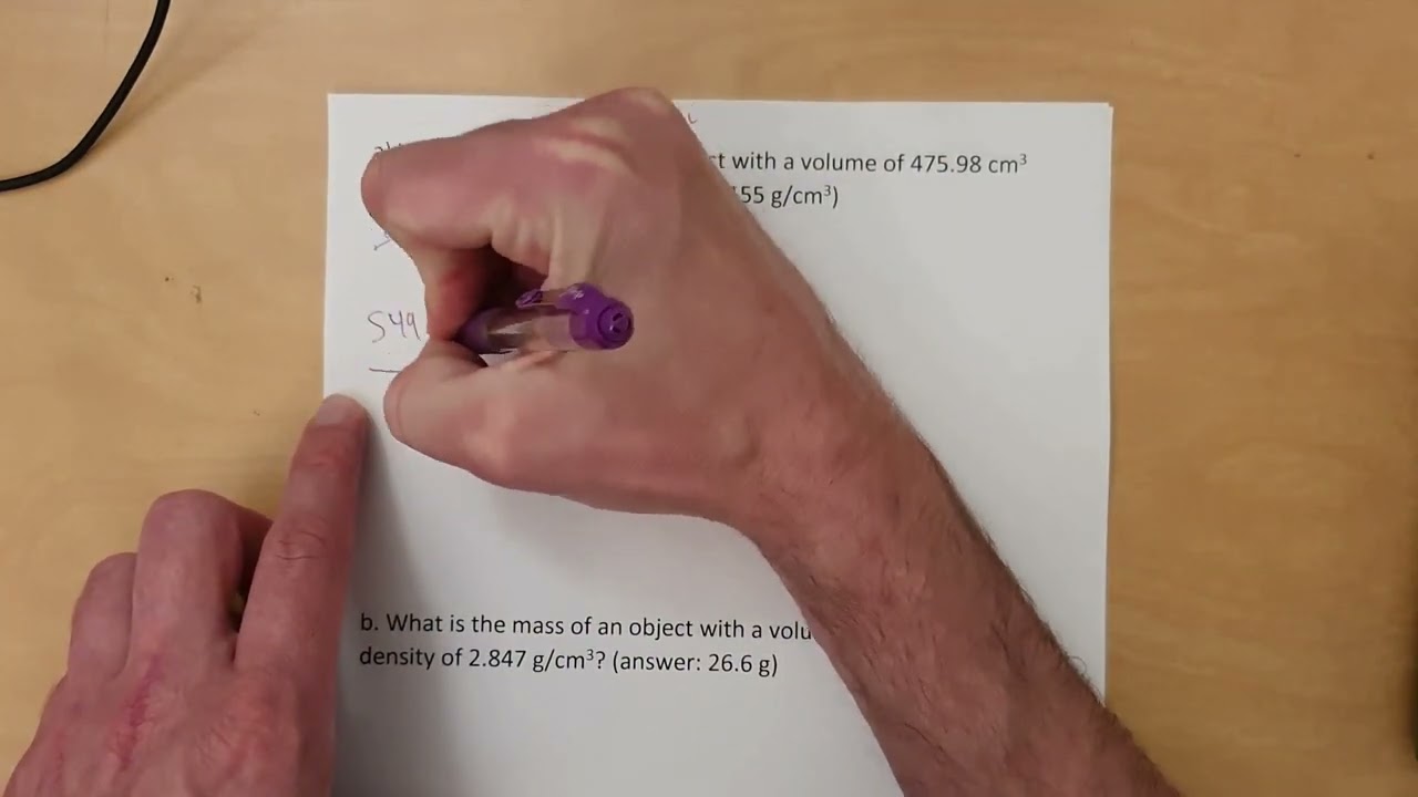 Volume and Density Calculations rev 2025