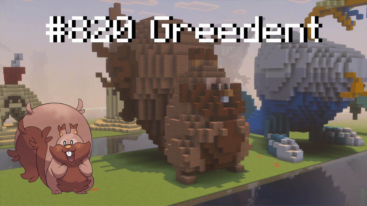 How to build a Pok&eacute;mon Greedent in Minecraft (Tutorial)