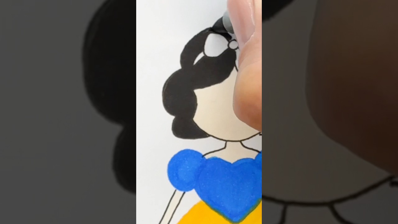 How To Draw a Cute Princess | Step by step drawing for kids