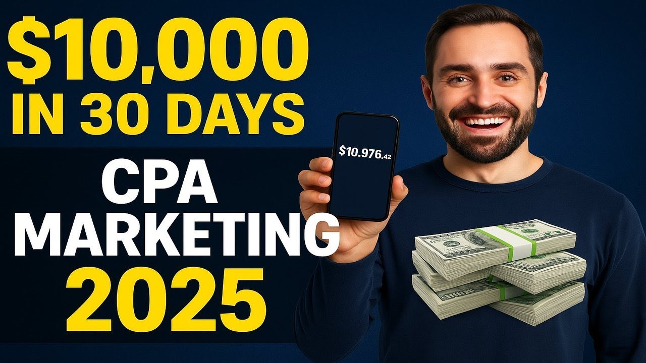 How To Make Money With CPA Marketing in 2025! $10,000 in 30 Days (Step-By-Step)