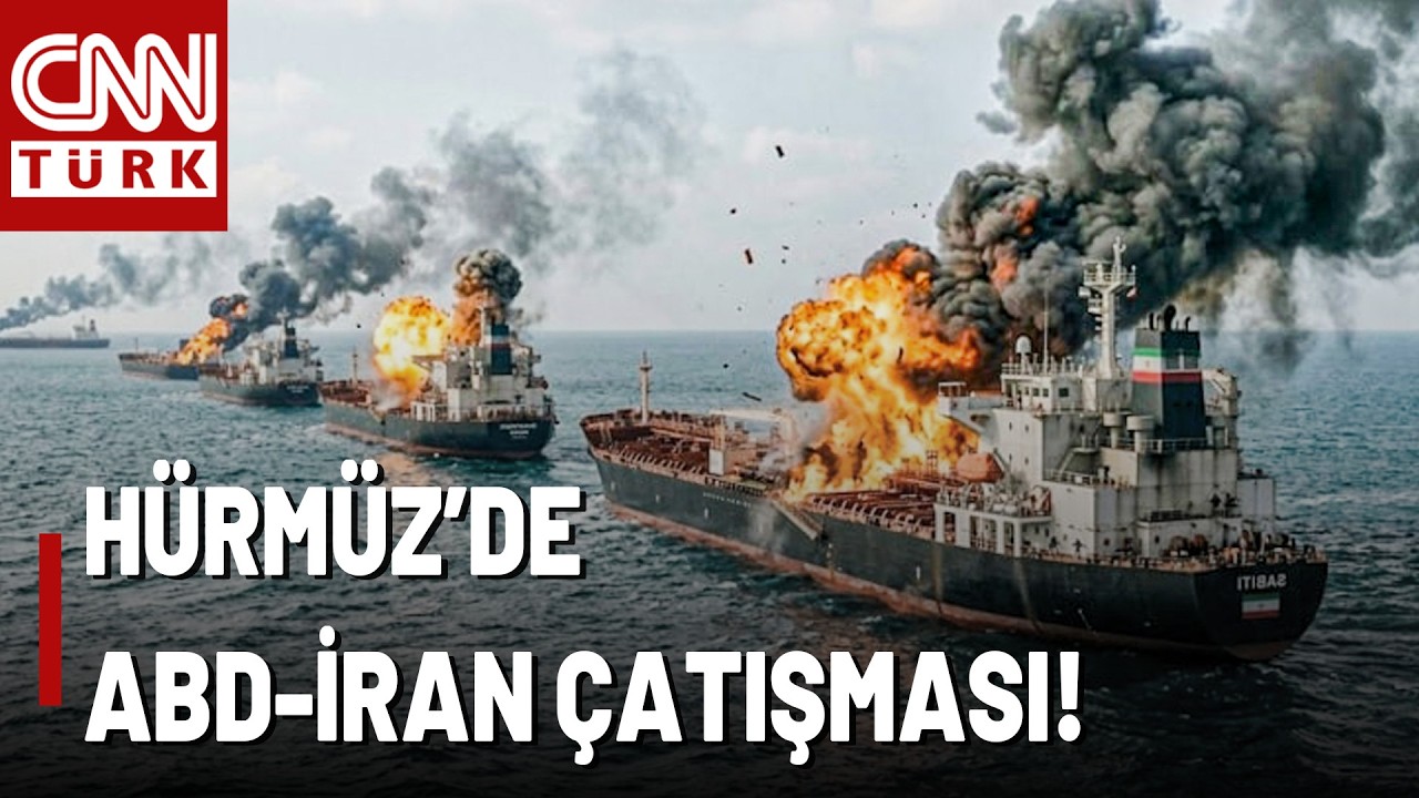 H&uuml;rm&uuml;z'de Yine ABD-İran &Ccedil;atışması! ABD İran Gemisini, İran da ABD Gemisini Vurdu!